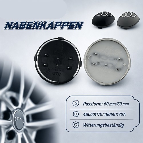 60mm 69mm nabendeckel - 4x,