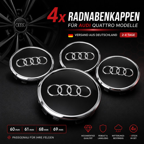 Audi radnabenkappen 68 - radnabenkappen,