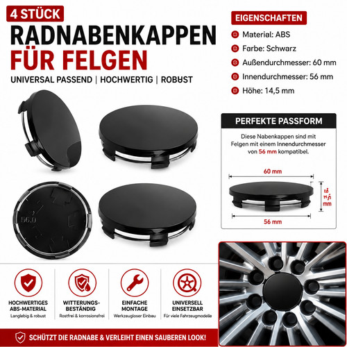 Radnabenkappen stück - 4,