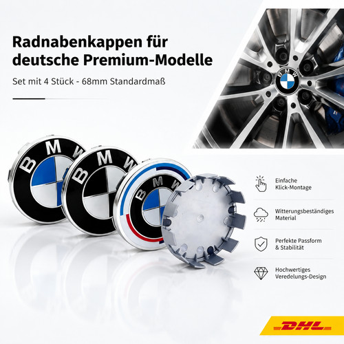 Radkappen 68mm für bmw - 56/60/68mm,