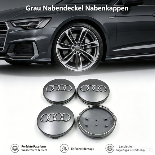 60mm grau nabendeckel - grau,