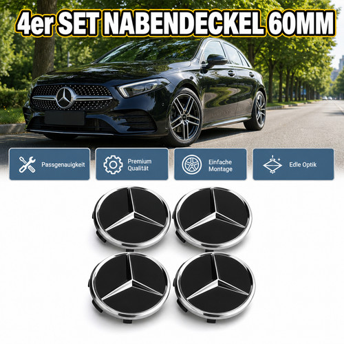 Felgenabdeckung 60mm stern - felgenabdeckung,